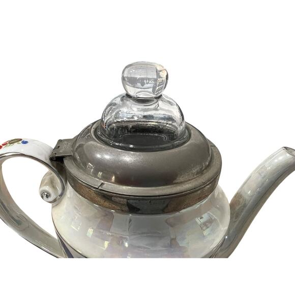 Robeson Royal Rochester Fraunfelter Floral Porcelain Coffee Percolator NO CORD - Picture 11 of 15